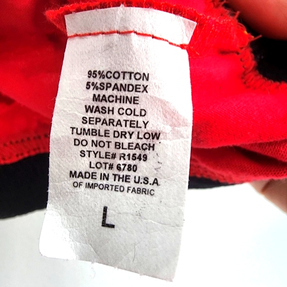 Artistix Junior's Printed Logo Band Sports Bra Red Size Large - Picture 14 of 16